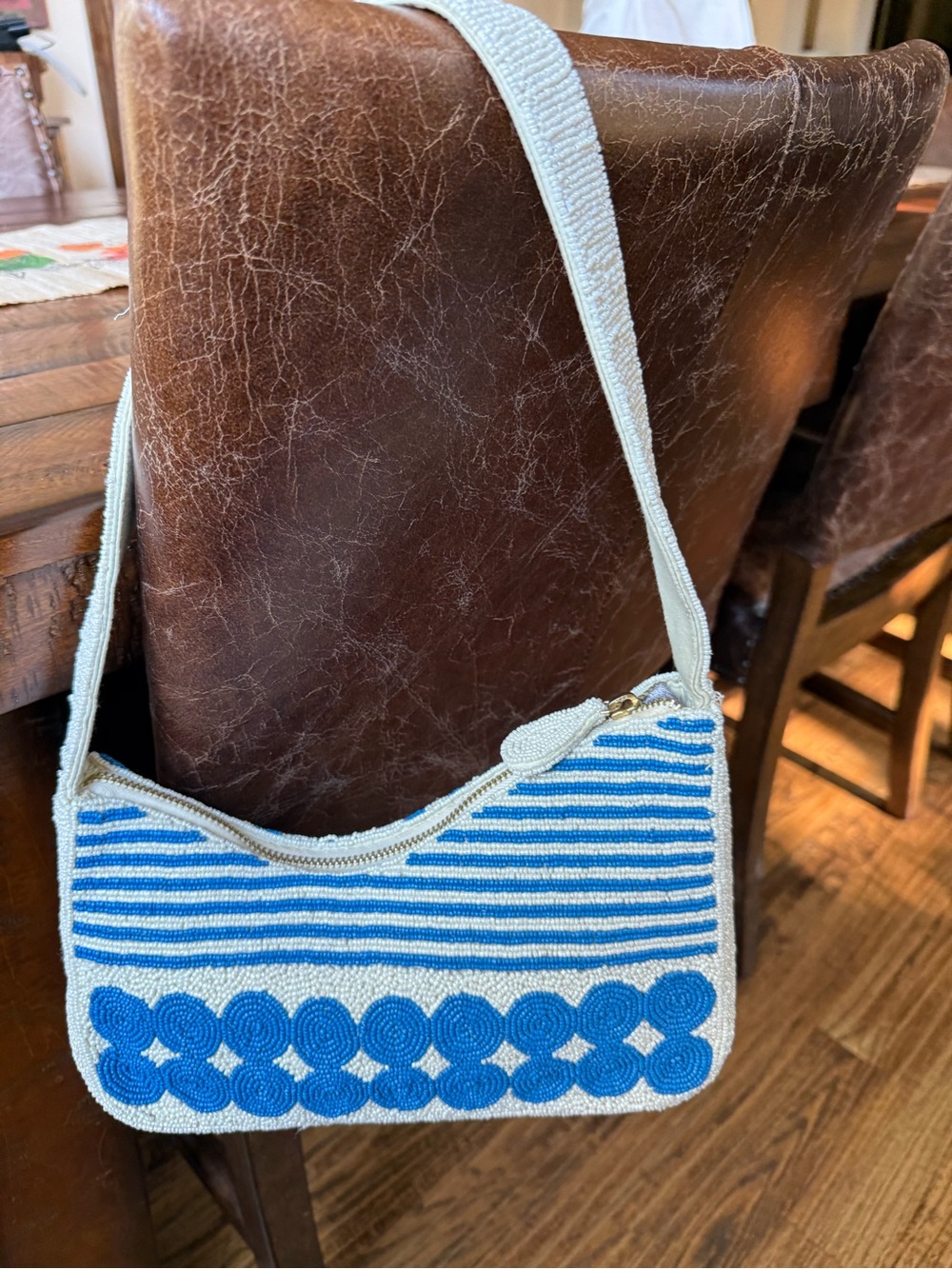 Anthropologie  "Fiona" beaded bag-geometric edition